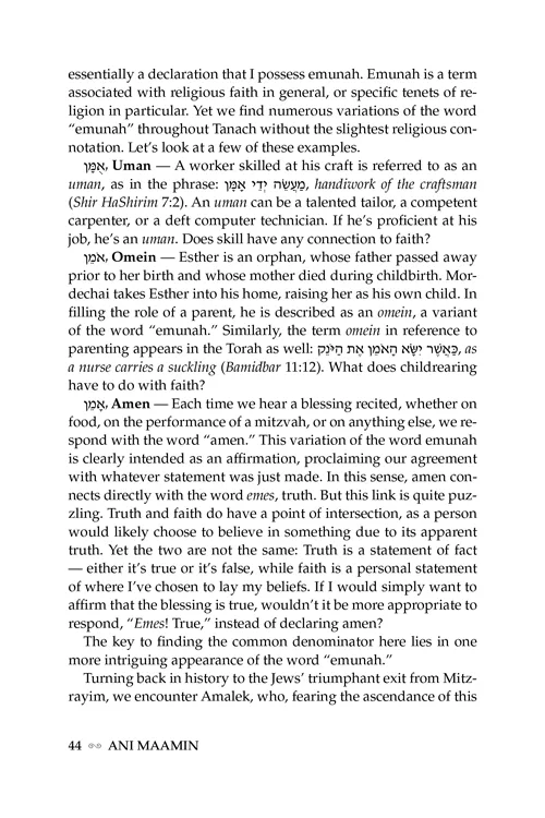 Ani Maamin: A Mission for Life