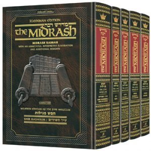 Kleinman Edition Midrash Rabbah Compact Size: Complete 5 Volume Set Of ...