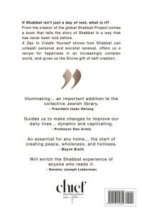 Shabbos: A Day to Create Yourself