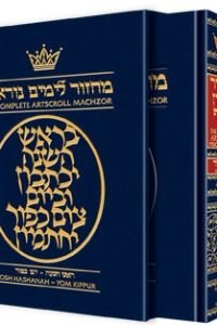 Machzor Rosh Hashanah and Yom Kippur 2 Vol Slipcased Set Full Size Ashkenaz