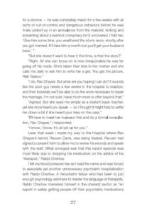 Stories & Halachah from the Psychiatrist's Couch