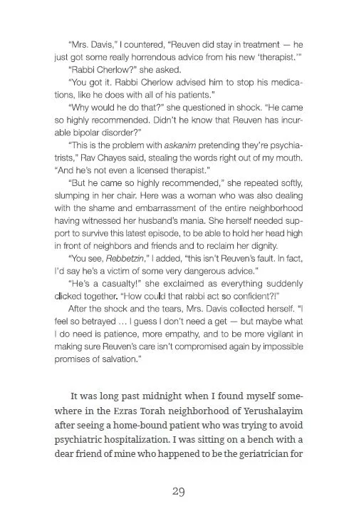 Stories & Halachah from the Psychiatrist's Couch