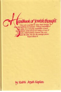 The Handbook of Jewish Thought, vol 1