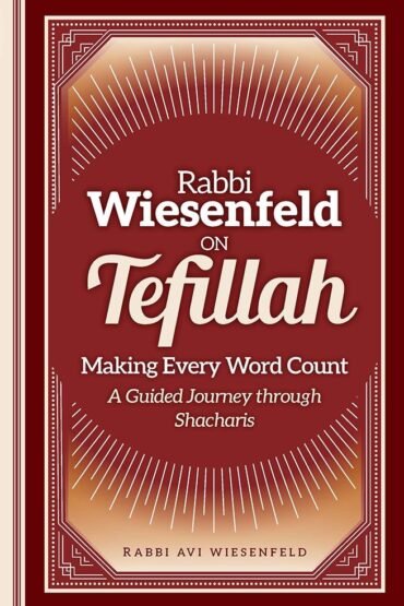 Rabbi Wiesenfeld on Tefillah book cover for Jewish prayer.