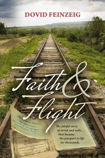 Book cover for Faith & Flight featuring railroad tracks.