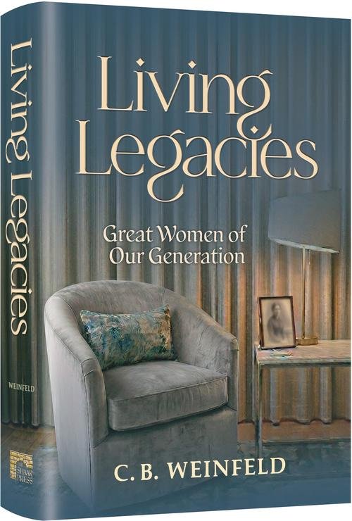 Book cover titled "Living Legacies" by C.B. Weinfeld.
