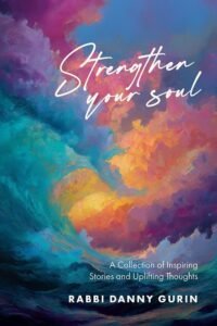 Book cover titled 'Strengthen your soul' by Rabbi Danny Gurin.