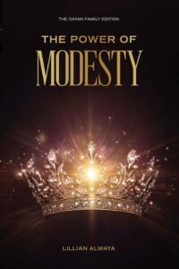 The Power of Modesty book cover featuring a glowing crown.
