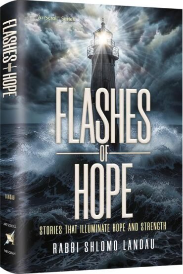 Book cover for Flashes of Hope featuring a shining lighthouse.
