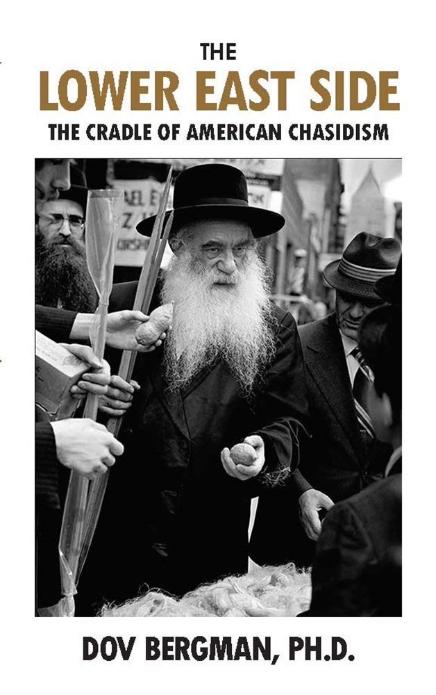 Book cover of The Lower East Side with Hasidic man.