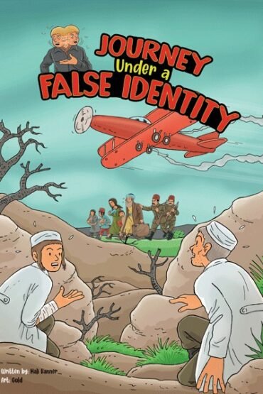 Comic book cover for 'Journey Under a False Identity' adventure story.